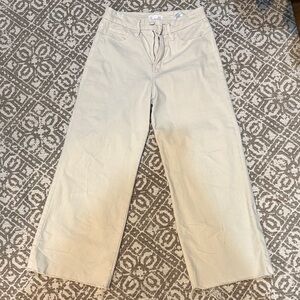 Good American High Rise Cream Jeans
